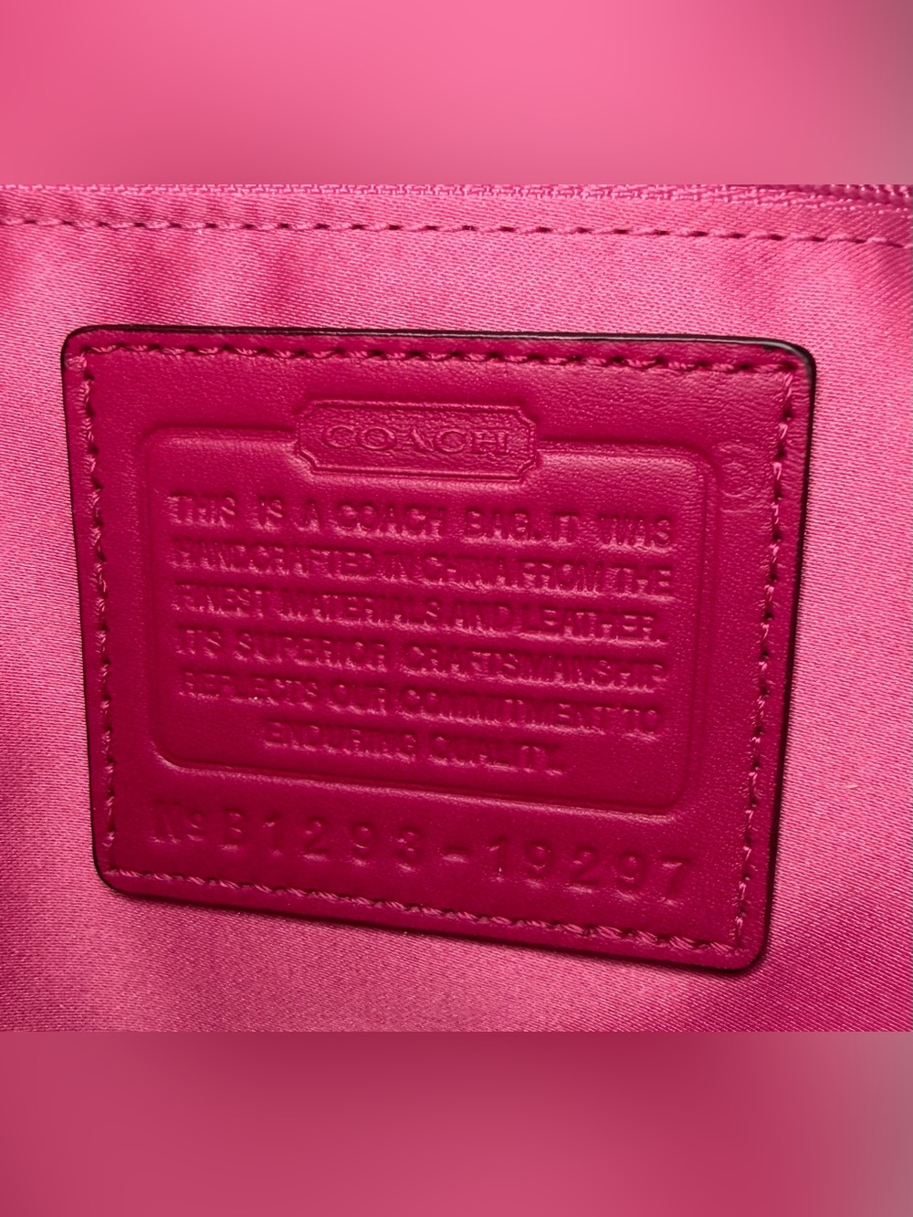 Coach Kristin Raspberry Patent Leather Round Satchel No. B1293-19297 - Picture 13 of 13